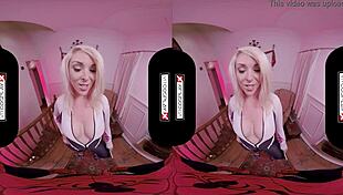 Spider Gwen Cosplay Parody in VR with POV Riding Scenes