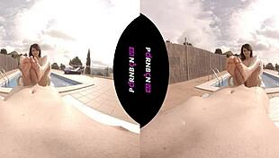 Young latina nympho wants outdoor sex in pool 😍