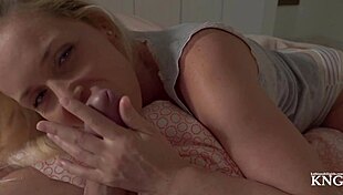 Hot milf gives monster cock blowjob in POV 😍