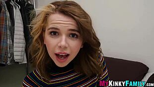 lascivious stepsis becomes jizz eating machine after cowgirl