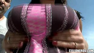 Perfect set of tits on Colombian Latina babe, amateurs