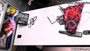 Cute Black Chick Caught Thieving With Bf For Threesome Punish Fuck Session