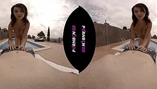 Young latina nympho wants outdoor sex in pool 😍