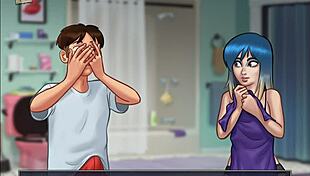 Summertime Saga 64 with Big Tits Anime Hentai Action!