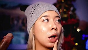 Latina BBW Calls Boyfriend For Facial