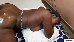 I love bbc fuckin' my ebony milf pussy from behind