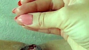 intense solo vibrator play in tight pussy 😈