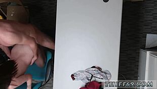 Petite teen in uniform cooperates during first police training