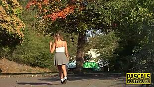 Fetish babe toys herself and gets anal creampie 😈