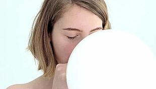 Young Babe Blows Balloon