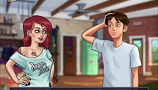 Summertime Saga 64 with Big Tits Anime Hentai Action!