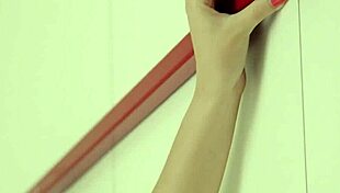 teen masturbating with dildo and fingering tight pussy