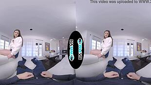 wetvr step sister takes advantage of masturbator in vr porn
