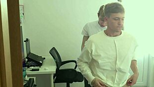 I distracted my stepbrother from work and fucked his tight ass