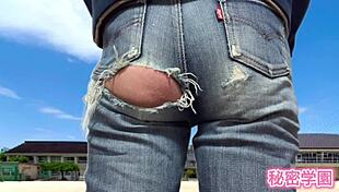 hey, am i a pervert in torn jeans showing ass?