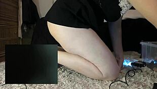 Great Orgasms for This Big Hairy Pussy Masturbating with Micro Cameras