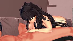 Lita Chevy Boldly Deepthroats Huge Cock For Massive Cumshot In Anime.