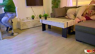 I screwed my mother-in-law behind her husband's back. He was on the phone, clueless!