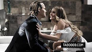 Blonde Milf Cheats in Threesome