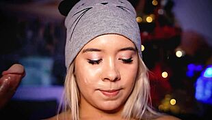 Latina BBW Calls Boyfriend For Facial