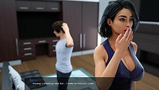 Stepmom's massive boobs get first touch in Milfy City