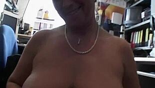 Office fuck with mature brunette, so naughty yet hot