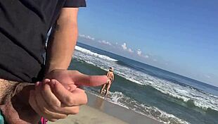 Yo, caught two random girls staring at my cock on the beach while I jerked off... invited ‘em to join! 😏