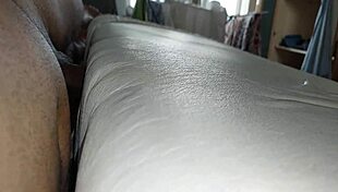 Man Fucks Hole In Mattress And Ejaculates On The Bedding