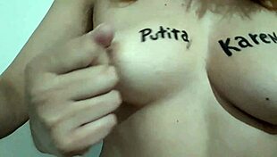 amateur touches tits and nipples