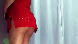 i feel so exposed masturbating with this huge dildo in the recording section, ripping my panties and lingerie off