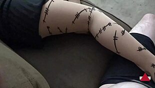 asian amateur gives SOLE-FUL FOOTJOB, making COCK HARD