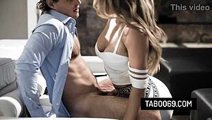 Blonde Milf Cheats in Threesome