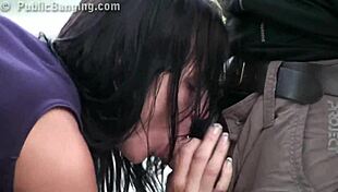 Hey, Watch This Busty Teen 18+ Get Banged by Two Guys on the Street