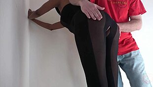 Bold Groping Of Pantyhose Ass In Time Stop Fetish