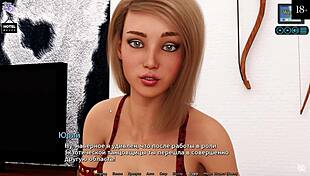 In this hentai gameplay, Sunshine Love gets cumshot after handjob with big cock