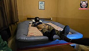 Married welder gets PISSED and CUMMED on!