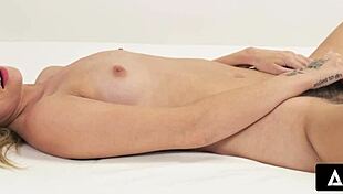 up close how petite blonde khloe kingsley orgasms in solo masturbation