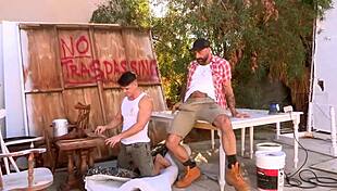 lance charger barebacks timothy drake in outdoor muscular bodybuilder scene 😈