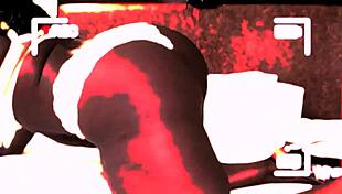 feeling the intense pleasure of pussy play with big booty poizon ivy