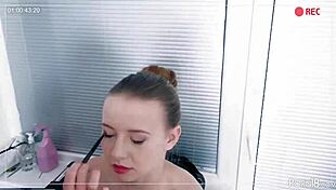 Blonde teen in hardcore casting with toys and blowjob