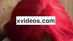 Ebony trans slut deepthroats big black cock so sloppily!