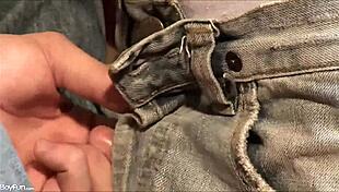 Naughty twink gives sweet anal sex with rimjob