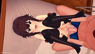 Megumin craves sex in tight bikini hentai 3d parody