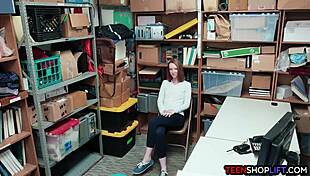 Redhead Teen Caught Sucking Big Cock!