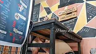 Risky Public Sex With Stepsister At Restaurant