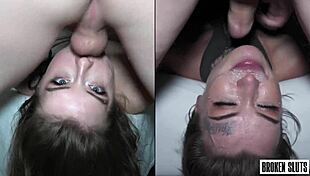 Throated challenge where they almost couldn't handle it