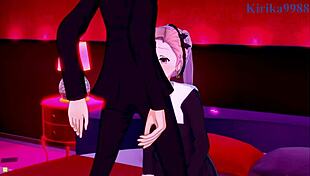 Miko Ino, Tsubame Koyasu, Yu Ishigami intense sex in Kaguya-sama hentai