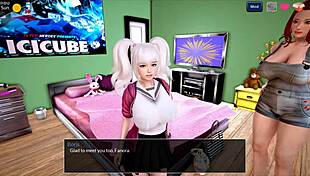 Mythic Manor Episode 1 Featuring Roommate Relaxing in the Pool with Dubbing