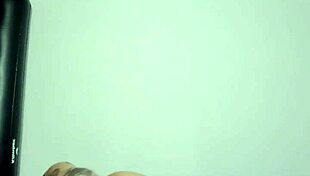 goth latina tries first anal with glass dildo