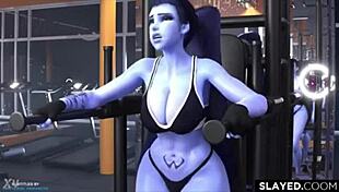 This Overwatch SFM compilation features deepthroat and big tits.